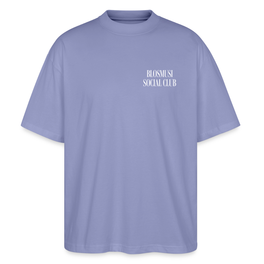 Blosmusi Social Club - front & back - Bio-T-Shirt Oversized - Violett