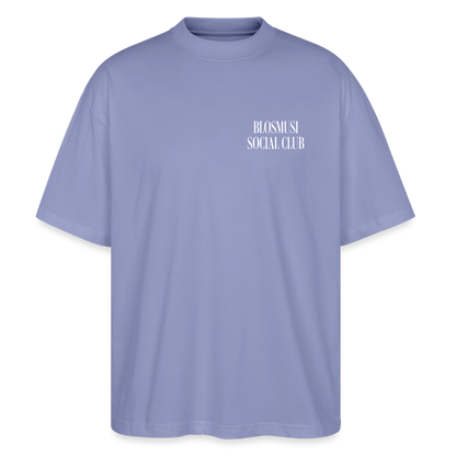 Blosmusi Social Club - front & back - Bio-T-Shirt Oversized - Violett