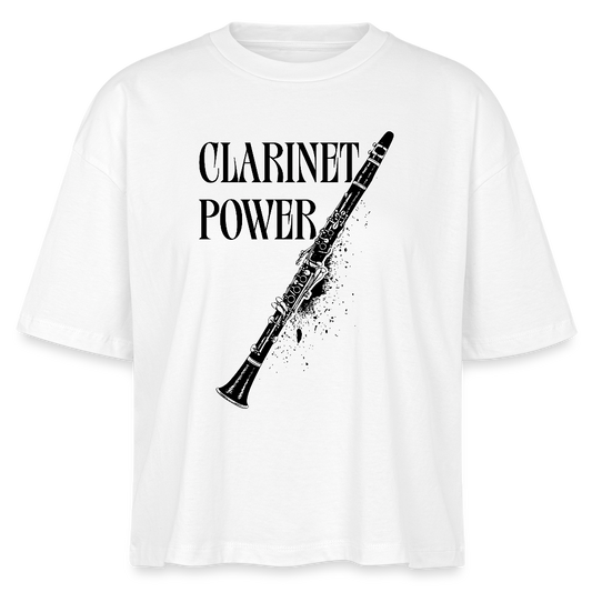 Clarinet Power - Klarinette - Bio-T-Shirt Frauen - Weiß