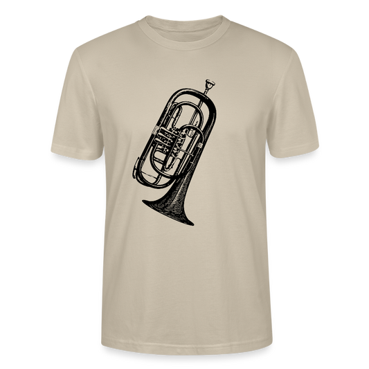 Basstrompete - schwarz - Bio T-Shirt Standard Unisex - Beige