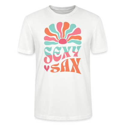 Sexy Sax - Saxophon - Bio T-Shirt Standard - Weiß