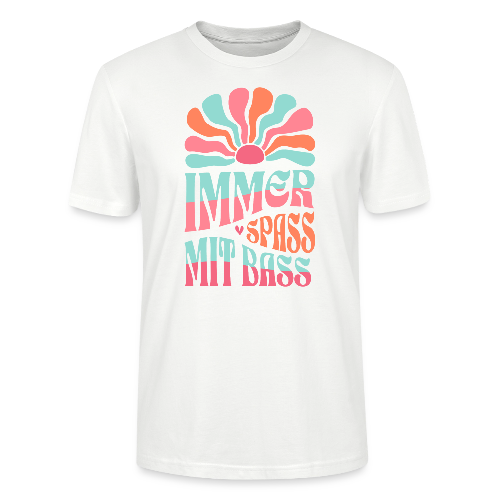 Spass mit Bass - Tuba/Bassklarinette/Fagott - Bio T-Shirt Standard - Weiß