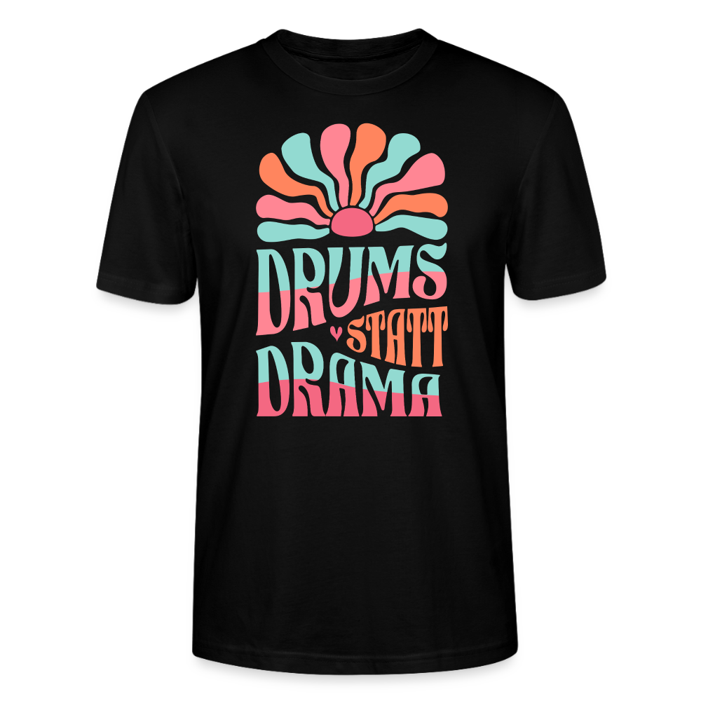 No Drama - Drums - Bio T-Shirt Standard - Schwarz