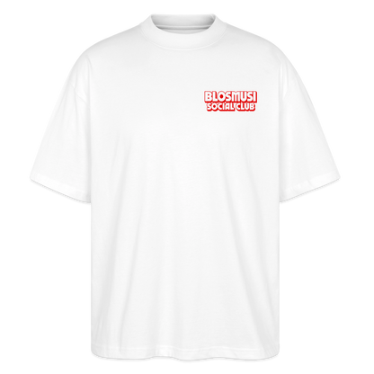 Frag mich nie - front & back - Bio T-Shirt Oversized - Weiß