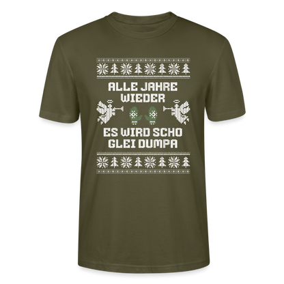 Es wird scho glei dumpa - Bio T-Shirt Unisex - Khaki